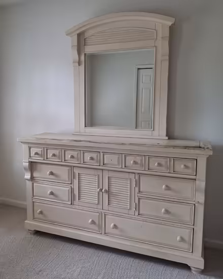 Photo of free Queen Bassett Bedroom Set With Desk (Lawrenceville) #1