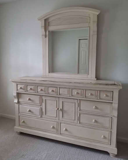 Photo of free Queen Bassett Bedroom Set With Desk (Lawrenceville) #1