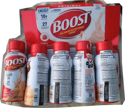 Photo of free 5 Boost strawberry flavor drinks (castro valley) #2