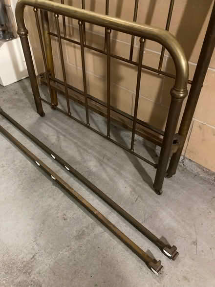 Photo of free antique brass bed frame (Morningside EH10) #4