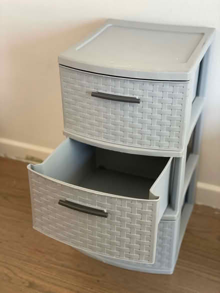Photo of free Sterilite 3 Drawer Basket Weave (Nob Hill, San Francisco, CA) #2
