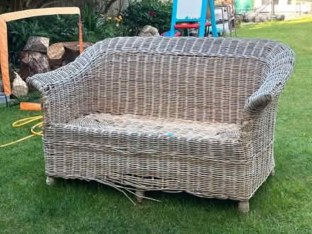 Photo of free Rattan two seater chair (Headington OX3) #1