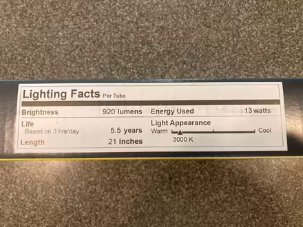 Photo of free 21” fluorescent bulbs (Highland Ave, RWC) #2