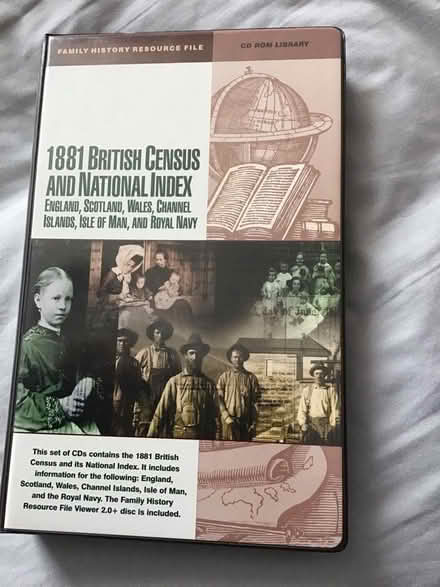 Photo of free GB Census of 1881 on CD (IP4) #1