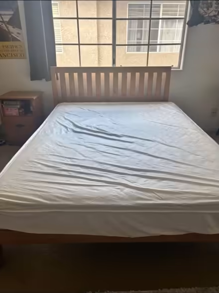 Photo of free Wooden Bed Frame (Reseda) #1