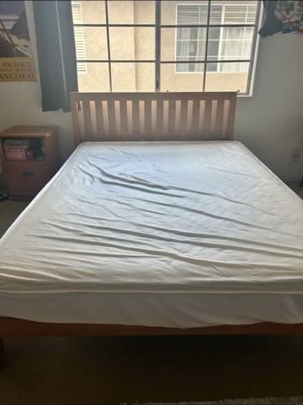 Photo of free Wooden Bed Frame (Reseda) #1