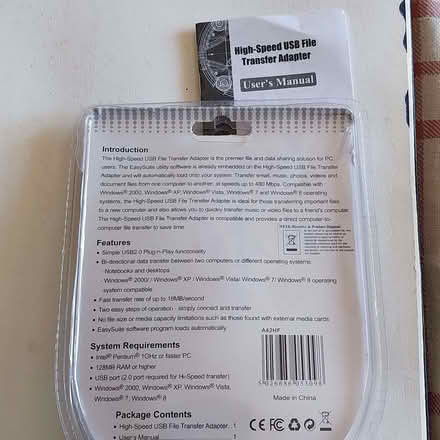 Photo of free USB File Transfer Adapter (Callow End WR2) #2