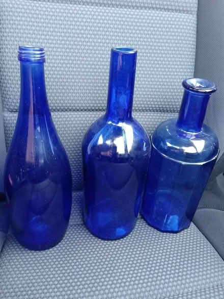 Photo of free blue glass bottles (Nyetimber PO21) #1