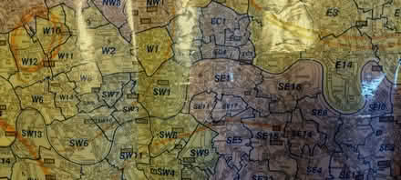 Photo of free wall map of greater london area (West Marina TN38) #1