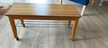 Photo of free Small coffee/TV table on castors (Leek ST13) #1