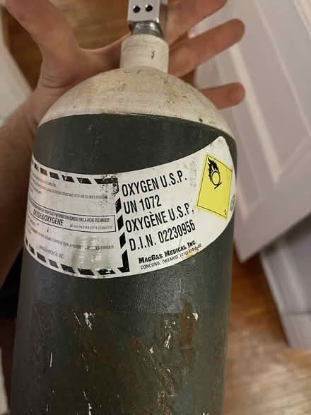 Photo of free Expired oxygen tank (Bloor and Bathurst) #1