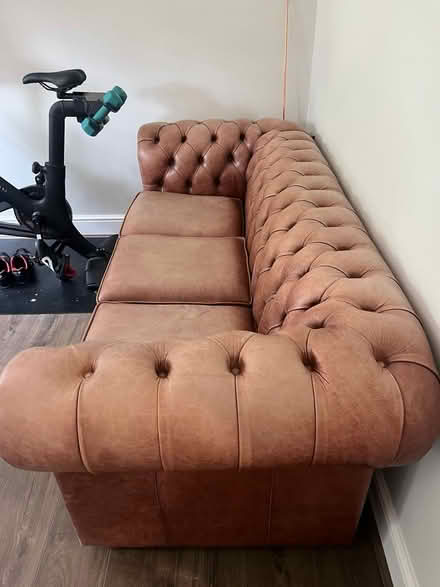Photo of free Chesterfield 3 seater sofa (south stoke RG8) #2