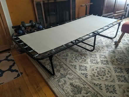 Photo of free Fold Out Metal Cot *No Mattress (East Village) #1