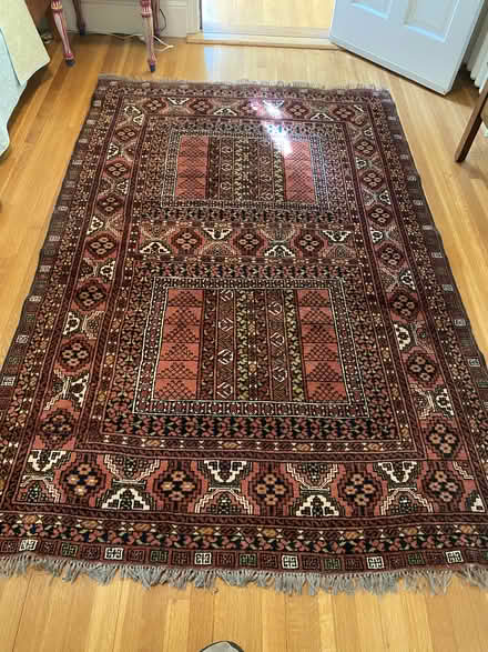 Photo of free Orange black oriental rug (Nr Fresh Pond & Mt Auburn Cem.) #1