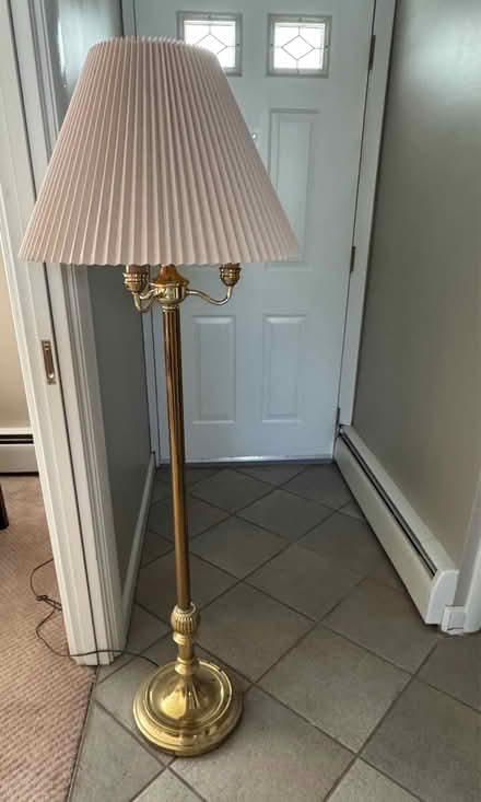 Photo of free Brass floor lamp (West Natick) #1