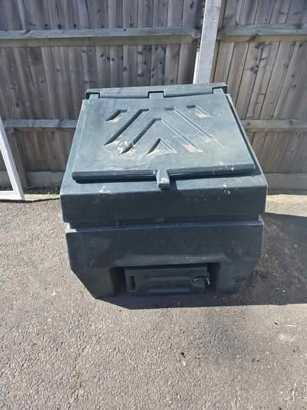 Photo of free Wood/coal/grit storage bin (Woolston) #1