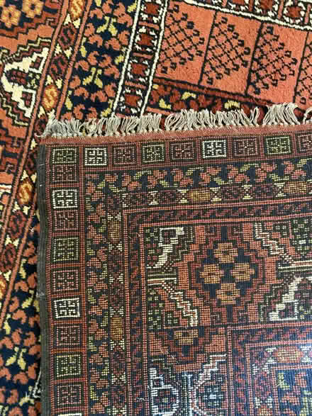 Photo of free Orange black oriental rug (Nr Fresh Pond & Mt Auburn Cem.) #3