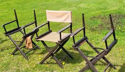 Photo of free folding wood/canvass chairs (Carleton Place) #1