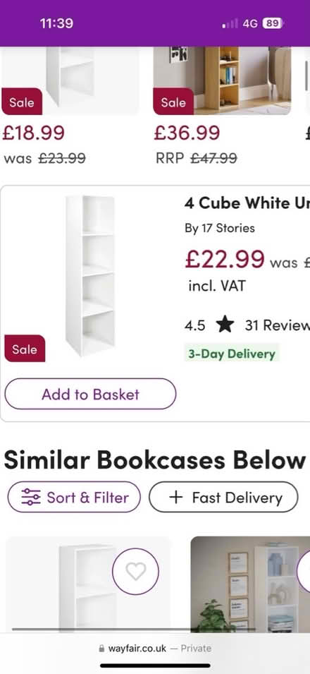 Photo of Tall shelving unit (Herne bay) #1