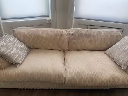 Photo of free Cream Corduroy Sofa ONLY AVAILABLE UNTIL 17/05! (West Hill BN1) #1