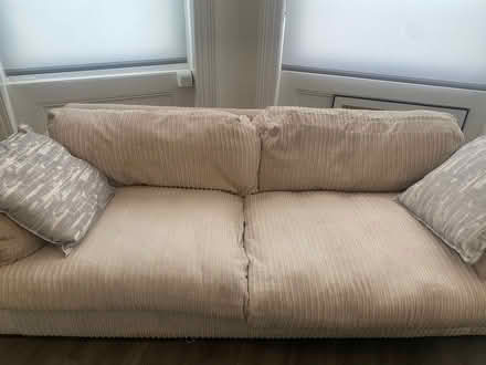 Photo of free Cream Corduroy Sofa ONLY AVAILABLE UNTIL 17/05! (West Hill BN1) #1
