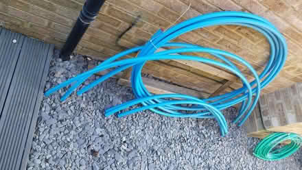 Photo of free Curved blue piping - short and long sections (Charlton OX12) #1