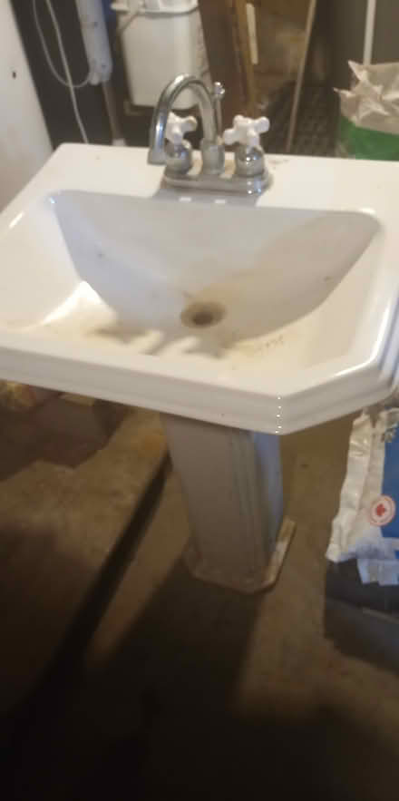Photo of free Antique pedestal sink (Athens Ontario, Brockville.) #3