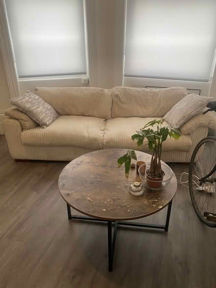 Photo of free Cream Corduroy Sofa ONLY AVAILABLE UNTIL 17/05! (West Hill BN1) #2