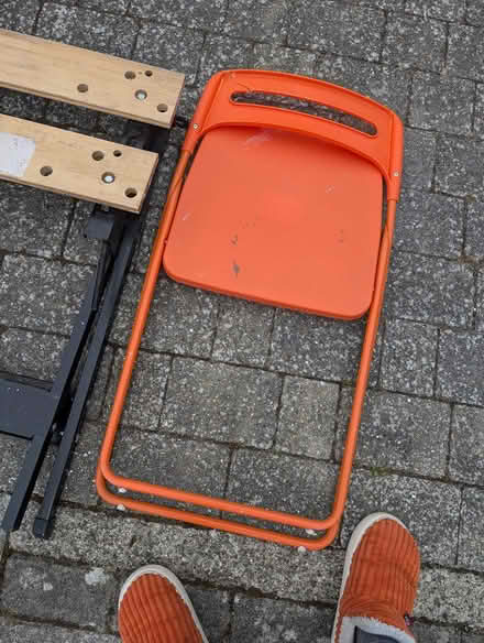 Photo of free IKEA orange fold up chair (BR6) #1