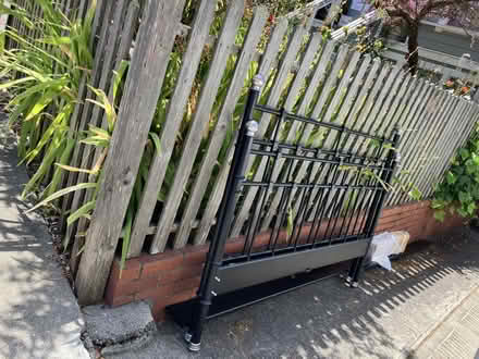 Photo of free Complete queen bed frame and base (105-115 Echo Ave) #1