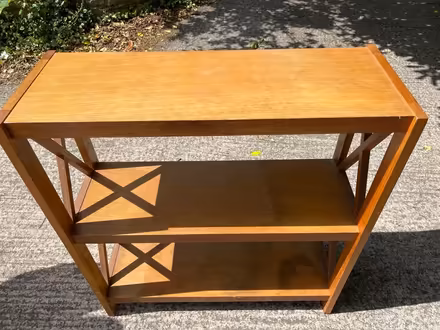 Photo of free Wooden freestanding shelf unit (GL1 Gloucester) #1