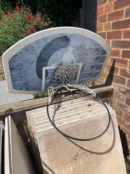 Photo of free Basketball Backboard, Hoop, Net for wall (Dunstable LU6) #1
