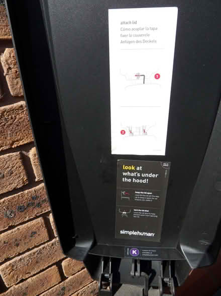 Photo of free 2 slim plastic pedal bins (Radyr CF15) #1