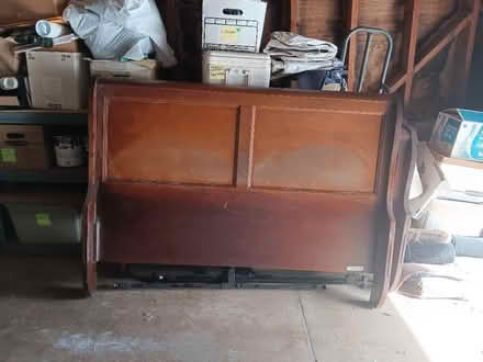 Photo of free Brown Queen Bed Frame (San Francisco) #1