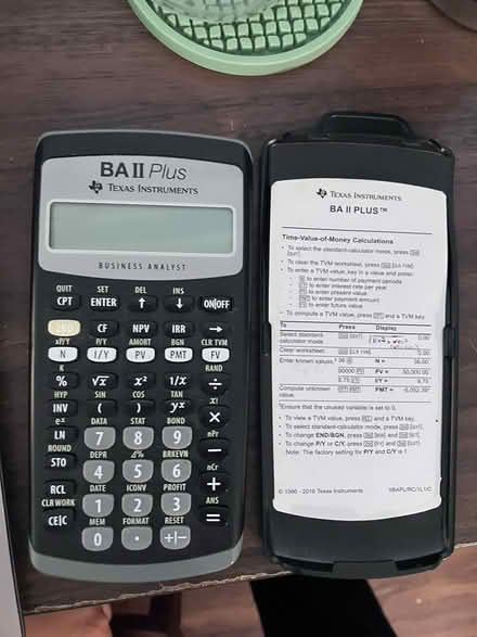 Photo of free TI BAII Calculator (needs battery) (Takoma, DC) #1