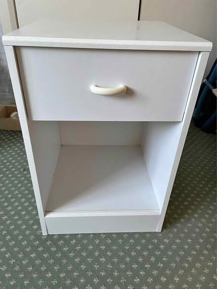 Photo of White bedside table (Cupar KY15) #1