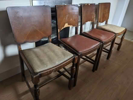 Photo of free 4 vintage dining chairs (Rochester, ME1) #2