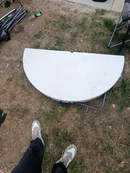 Photo of free Large white plastic garden table (Wavendon Gate MK7) #1