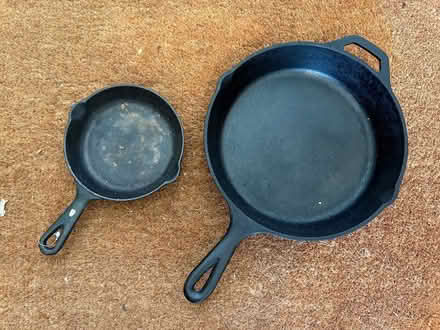 Photo of free 2 Cast iron pans (Ballard) #1