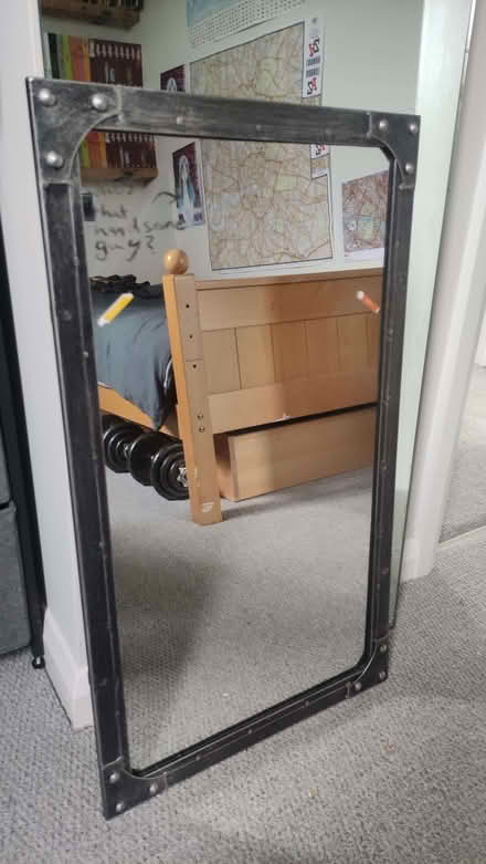 Photo of free Industrial style grey wall mirror (Chislehurst BR7) #1