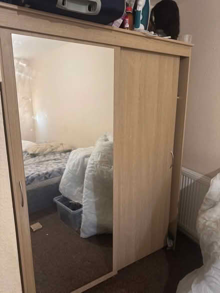 Photo of free One door mirrored Wardrobe (Ware SG12) #1