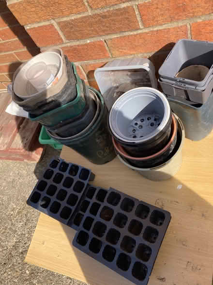 Photo of free Stash of garden pots Approx 6” + size (Ifton Heath SY11) #1