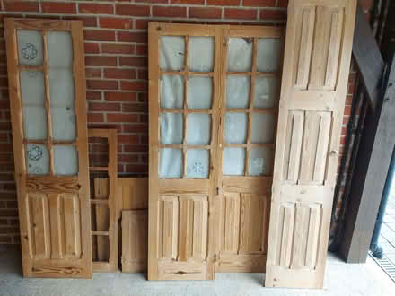 Photo of free Pine Cupboard Doors used. (Rail Croft PO7) #4