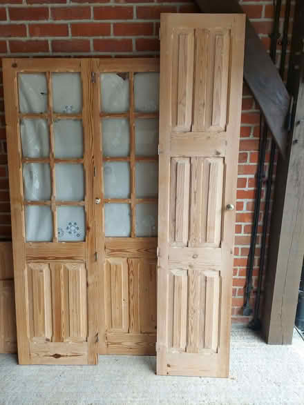 Photo of free Pine Cupboard Doors used. (Rail Croft PO7) #2