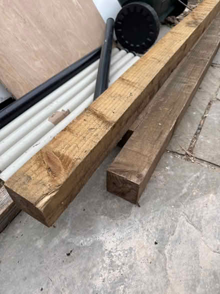 Photo of free 3 fence posts (Bromham MK43) #1