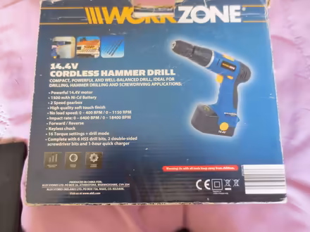 Photo of free Workzone 14.4v Battery and Charger for Drill (Forth ML11) #3