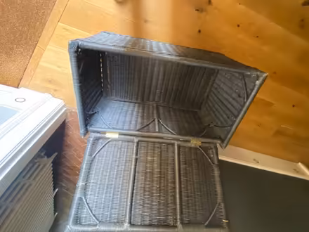 Photo of free Green wicker basket (Norton LD8) #2