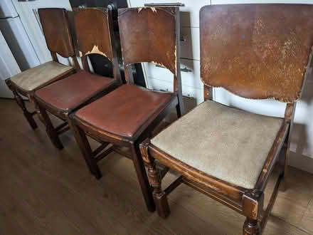 Photo of free 4 vintage dining chairs (Rochester, ME1) #1