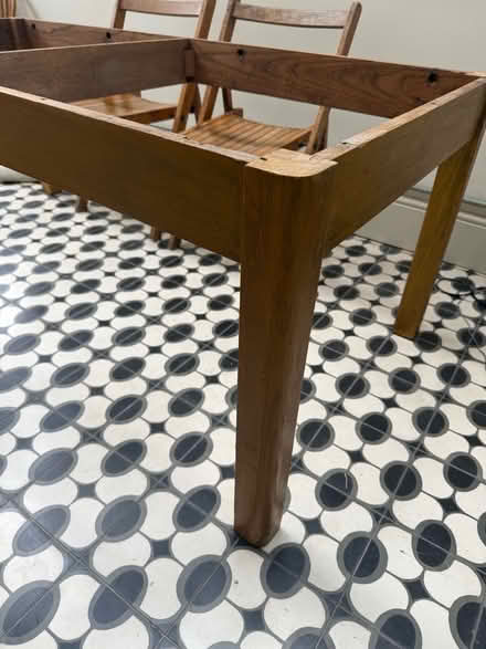 Photo of free Large wooden Table Base - seats 6-8 (Brixton Hill SW2) #3
