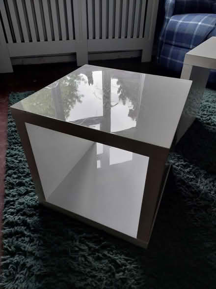 Photo of free White gloss nest of tables (Churchgate EN8) #2